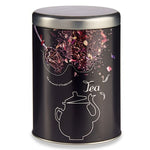 Tin Tea Black Metal 1 L 10,5 x 15 x 10,5 cm (24 Units)