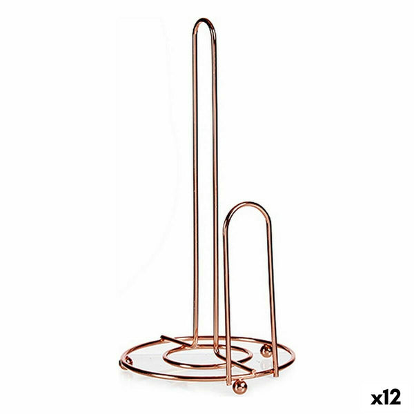 Kitchen Paper Holder Copper Steel 15,5 x 32 x 16 cm (12 Units)