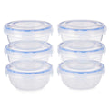 Set of lunch boxes Hermetic Blue Transparent Plastic 800 ml 15,5 x 7,5 x 15,5 cm (8 Units)