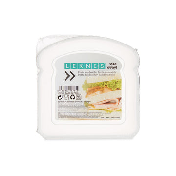 Sandwich Box Transparent Plastic 12 x 4 x 12 cm (24 Units)