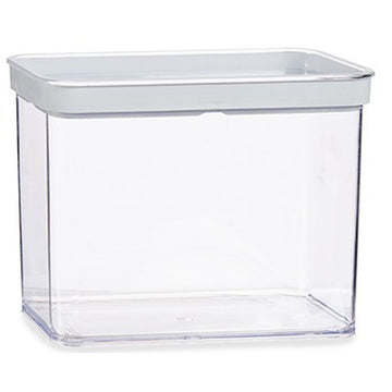 Jar Transparent Silicone polystyrene ABS 2,2 L 10,5 x 16,1 x 21 cm (9Units)