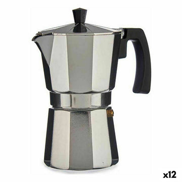 Italian Coffee Pot A11RA-300 Silver Aluminium 150 ml (12 Units)