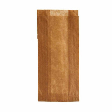 Ensemble de sacs alimentaires réutilisables Compostable 10 x 34 cm Marron Cellulose (28 Unités)