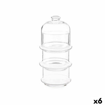 Jar Patisserie Chocolates Transparent Glass 10 x 25 x 10 cm (6 Units)