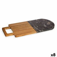 Cutting board Black Marble Acacia 18 x 1,5 x 38 cm (8 Units)