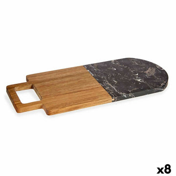 Cutting board Black Marble Acacia 18 x 1,5 x 38 cm (8 Units)