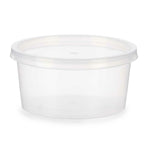 Round Lunch Box with Lid Transparent polypropylene 500 ml 12,5 x 6,2 x 12,5 cm (24 Units)