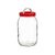 Jar Lid with handle Red polypropylene 2 L 12 x 21 x 12 cm (6 Units)