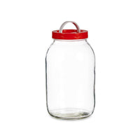 Jar Lid with handle Red polypropylene 3 L 13 x 24,3 x 13 cm (6 Units)