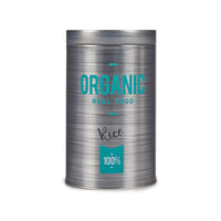 Tin Organic Rice Grey Tin 10,4 x 18,2 x 10,4 cm (24 Units)