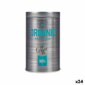 Tin Organic Coffee Grey Tin 10,4 x 18,2 x 10,4 cm (24 Units)