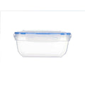 Hermetic Lunch Box Squared Transparent polypropylene 1,4 L 14,5 x 8,5 x 20 cm (12 Units)