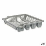 Égouttoir pour Évier 46 x 8 x 37,5 cm Gris Plastique (12 Unités)