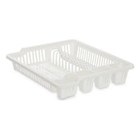 Draining Rack for Kitchen Sink 46 x 8 x 37,5 cm White Plastic (12 Units)