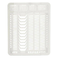 Draining Rack for Kitchen Sink 46 x 8 x 37,5 cm White Plastic (12 Units)