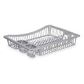 Draining Rack for Kitchen Sink Silver Plastic 46 x 8 x 36 cm (12 Units)