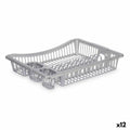 Draining Rack for Kitchen Sink Silver Plastic 46 x 8 x 36 cm (12 Units)