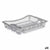 Draining Rack for Kitchen Sink Silver Plastic 46 x 8 x 36 cm (12 Units)