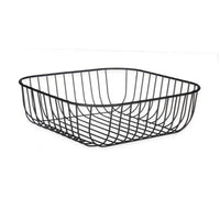 Fruit Bowl Black Metal 30 x 9,3 x 30 cm (6 Units)