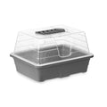 Greenhouse Grey Transparent Plastic 21,5 x 12,8 x 17,4 cm (16 Units)