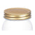 Jar Transparent Golden Metal Glass 500 ml 8 x 13 x 8 cm (24 Units)