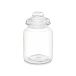 Jar Transparent Glass 900 ml (12 Units) With lid