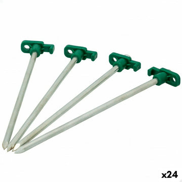 Camping peg Aktive 25 cm 4 Pieces Ø 8 mm (24 Units)