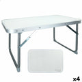 Folding Table Aktive White 60 x 40 x 40 cm (4 Units)