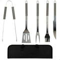 Barbecue utensils Aktive Silicone Stainless steel 12 Units 7,5 x 35 x 1,9 cm (5 Pieces)