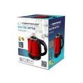 Kettle Esperanza EKK128R Black Red Stainless steel Plastic 1350 W 1 L