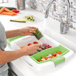 Extendable 3-in-1 Cutting Board with Tray, Container and Drainer PractiCut InnovaGoods