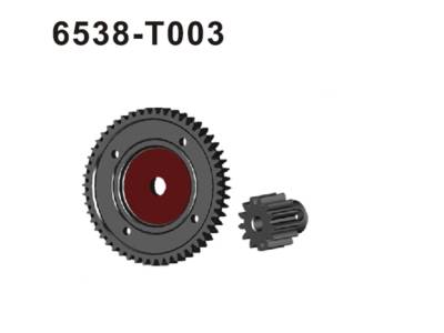 6538-T003 Hauptzahnrad + Motorritzel Sta