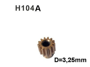 H104A Motorritzel 13Z D=3,25mm