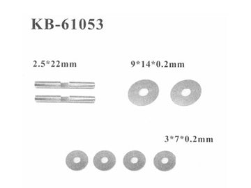 KB-61053 Wellen und Shimscheiben Differential