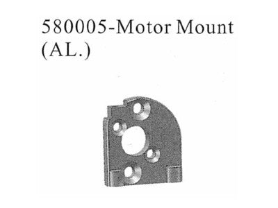 580005 Motorhalter Aluminium