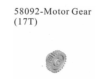 Motorritzel 17 Zähne Modul 0,4