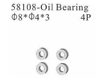 58108 Gleitlager 4x8x3mm 4 Stück