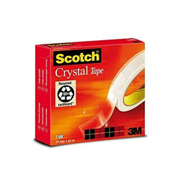 Nastro Adesivo Scotch Crystal Trasparente 19 mm x 66 m (12 Unità)