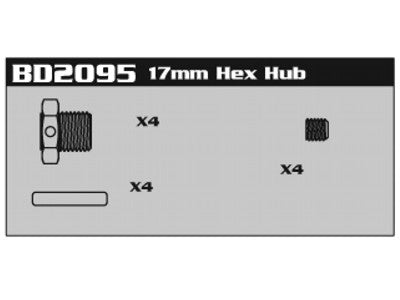 BD2095 17mm Hex Hub