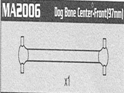 MA2006 Center-Front Dog Bone Dog Bone (97mm) Raptor