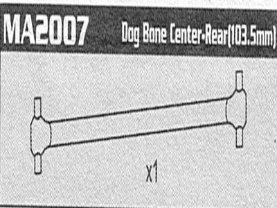 MA2007 Center Rear Dog Bone (103,5mm) Raptor