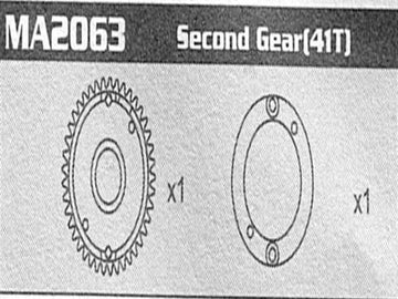 MA2063 Second Gear (41T) Raptor