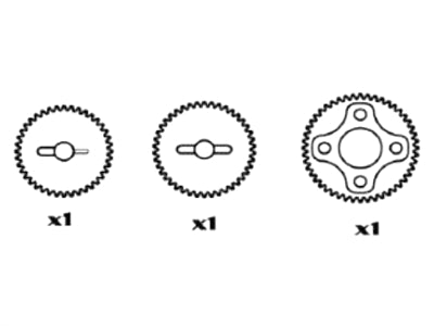 MM2204 Getriebe Set 40Z,42Z, 48Z, Kunststoff, Nanda Spirit