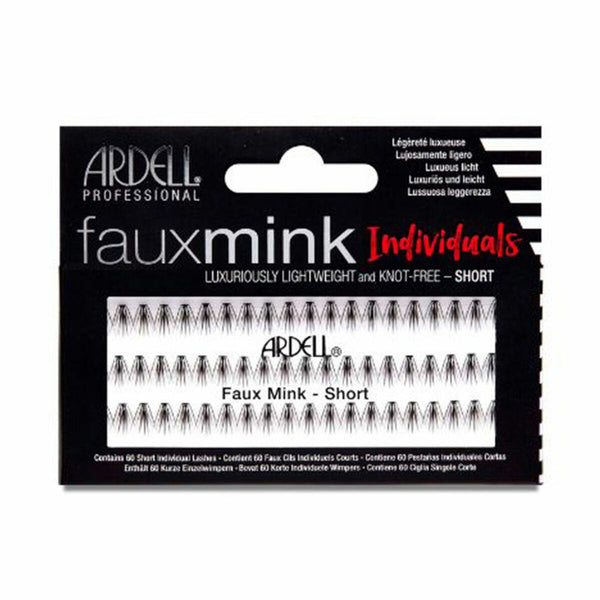 Set of false eyelashes Ardell Faux Mink Short Individual 60 Pieces