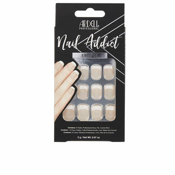 False nails Ardell Nail Addict Classic French (24 pcs)