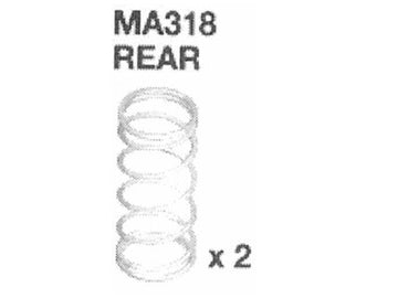 MA318 Dämpferfeder hinten weiß AM10SC