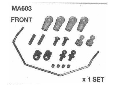 MA603-b Stabi-Set vorne AM10SC