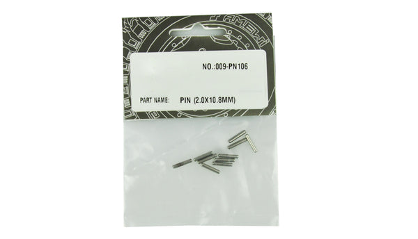 PN106 Pin 2,0x10,8mm, 10 Stück EVO-X 6000