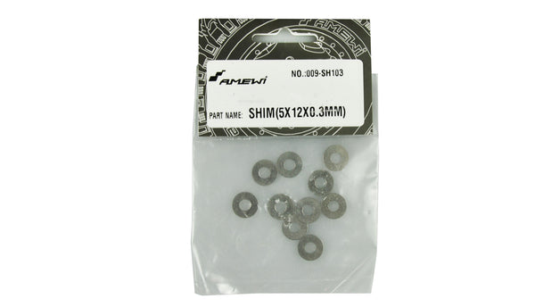 SH103 Shim Scheibe 5x12x0,3mm 10 Stück, EVO-X 6000