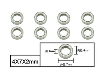 4x7x2mm Ball bearings Apache/Surpass Wild